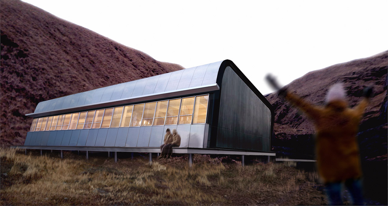 Exterior of Finnesko 13 by Taller Abierto, winner of the Living Aleutian Home Design Competition 2012